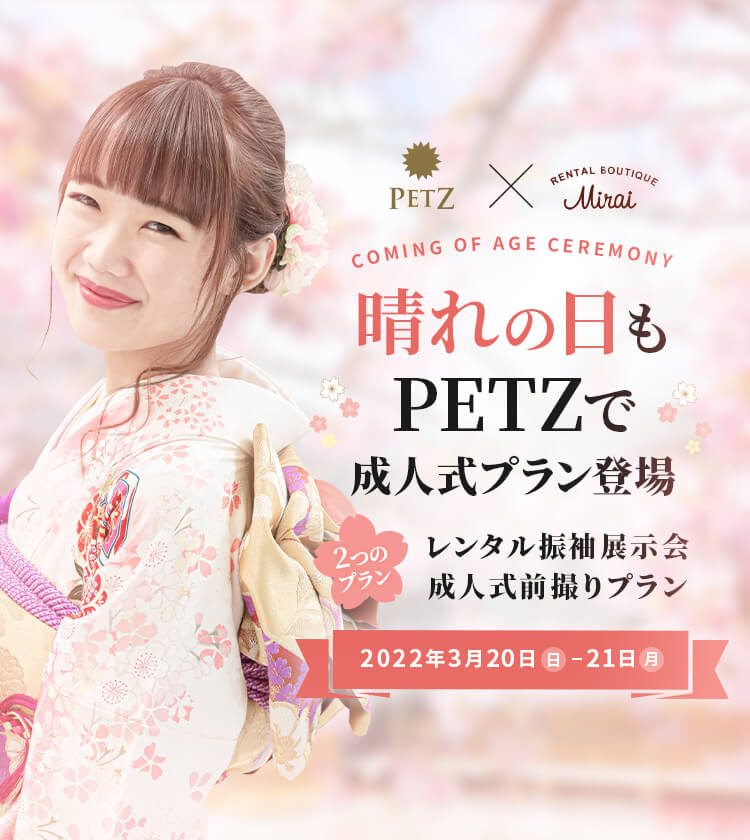 晴れの日もPETZで 成人式プラン登場