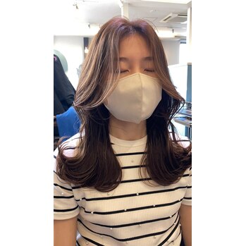 本日の韓国ヘア様　胸永