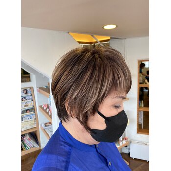 脱白髪染めハイライト (萩田)