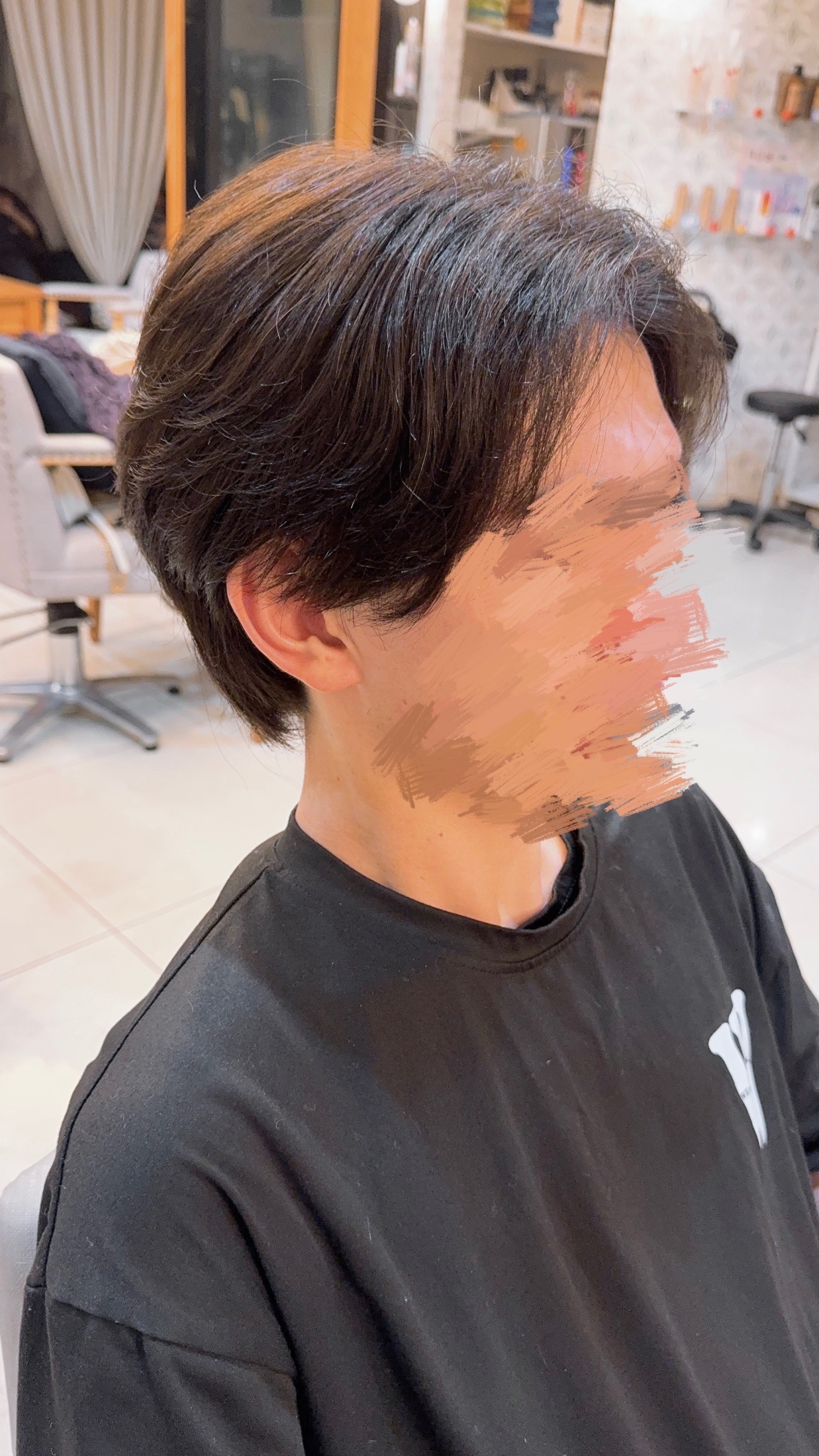 メンズセンターパート×ショートウルフ(りょうか)